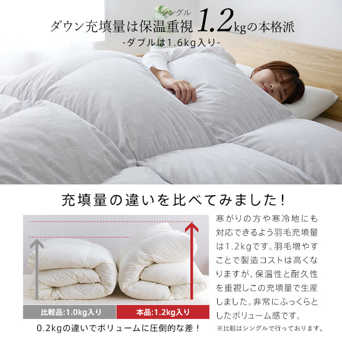 羽毛布団 セミダブル ハンガリーホワイトダック93％ 増量1.4kg 400DP 洗える ランドリッシュ 7年保証 専門店品質 ハンガリアン ダウン 羽毛掛け布団 羽毛ふとん 日本製 立体キルト コインランドリー (コピー)