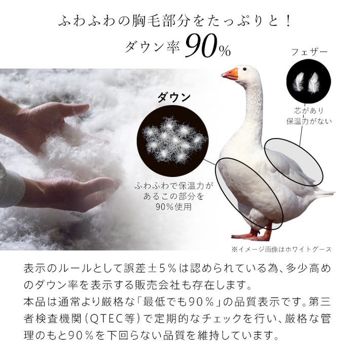 洗える 羽毛布団 ホワイトダウン93％ 400dp 羽毛掛け布団 ニオイが少ない ホワイトダックダウン 羽毛ふとん 日本製 立体キルト 洗浄度3倍 コインランドリー