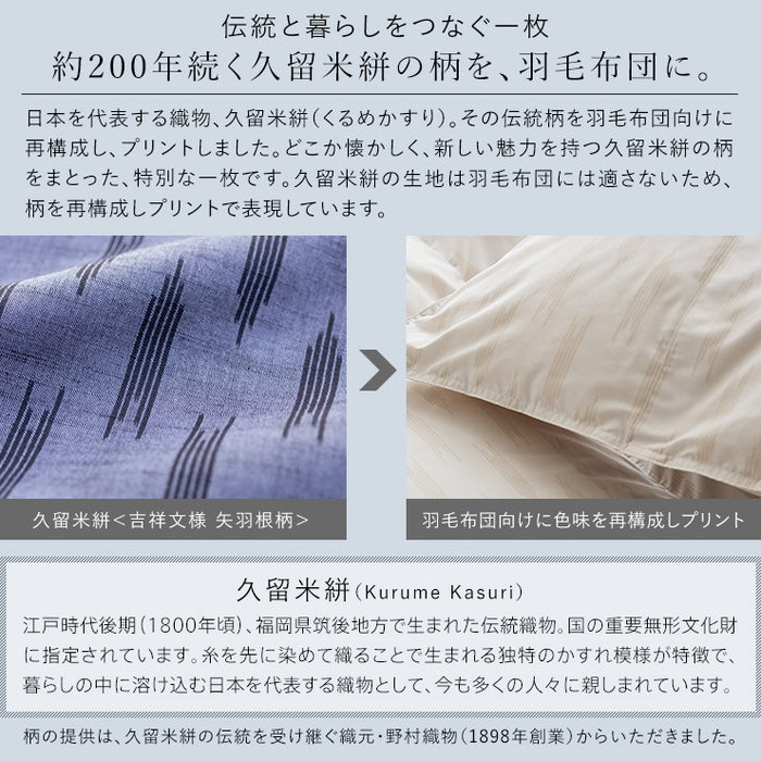 洗える 羽毛布団 ホワイトダウン93％ 400dp 羽毛掛け布団 ニオイが少ない ホワイトダックダウン 羽毛ふとん 日本製 立体キルト 洗浄度3倍 コインランドリー