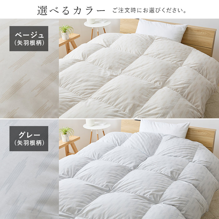 洗える 羽毛布団 ホワイトダウン93％ 400dp 羽毛掛け布団 ニオイが少ない ホワイトダックダウン 羽毛ふとん 日本製 立体キルト 洗浄度3倍 コインランドリー