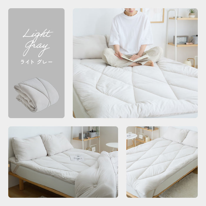 雲のような寝心地 敷きパッド シングル セミダブル ダブル 洗える 軽い ふわふわ マシュマロ ニット生地 雲ケット 快眠 おしゃれ かわいい あったか 清潔 丸洗い可能 柔らかい 軽量 肌に優しい 敷パット