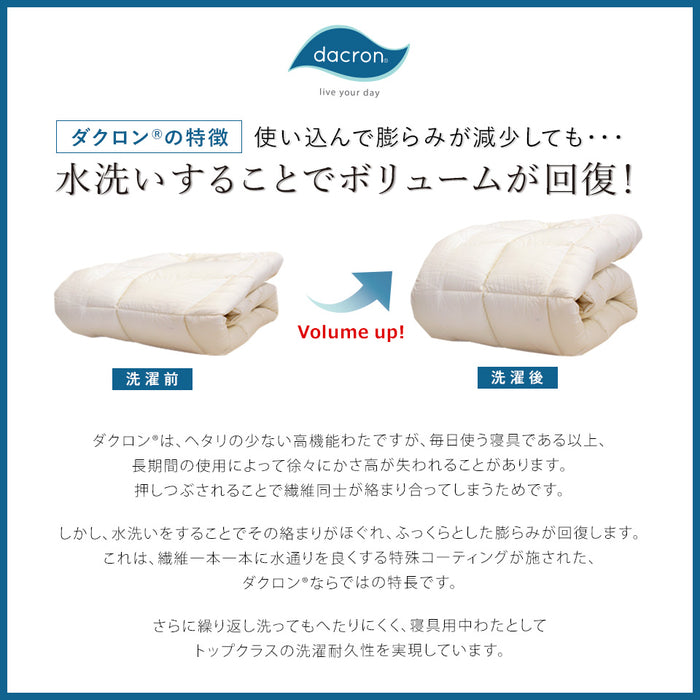 ベッドパッド 洗える 厚手 清潔 ダクロン ベットパッド ダクロンサポートマットファイバーフィル（旧ホロフィル） インビスタ ベットパット 日本製