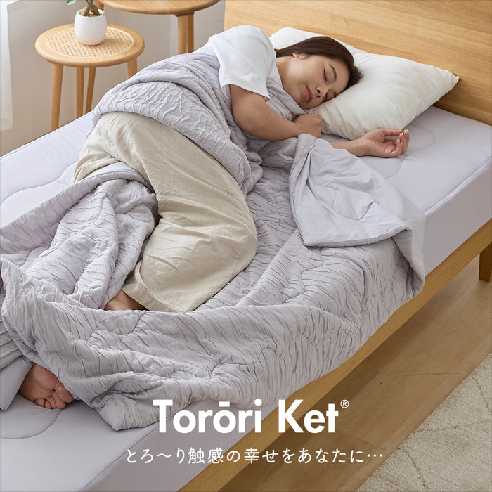 冷感 アイスとろーり リバーシブルボックスカバーパッド ひんやり 正規 夏 敷きパッド ふわとろ ボックスシーツ BOXシーツ ベッドパッド とろーりケット マットレスシーツ 一体型 とろとろケット