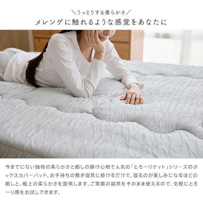ホット とろーり リバーシブルボックスカバーパッド あったか 洗える 正規 秋 冬 エアロゲル モコモコ ふわとろ フランネル レーヨンケット とろーりケット とろとろケット とろりケット ギフト