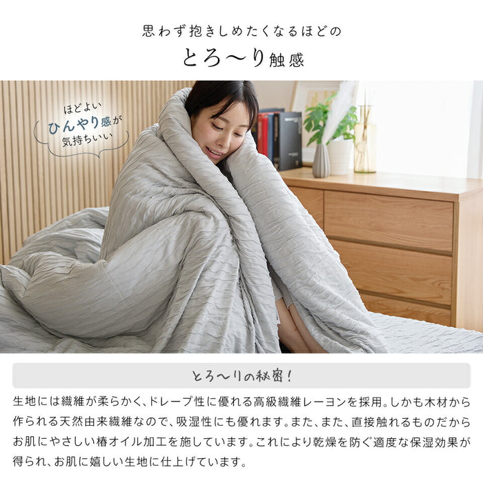 洗える とろ〜り 掛けふとん カバー シングル セミダブル ダブル 正規 春用 夏用 秋用 レーヨン とろーりケット がカバーになった とろとろ 掛け布団用 掛カバー エアコン 雲ケット ギフト