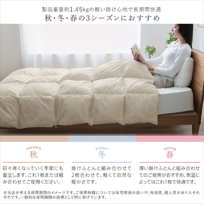 羽毛合い掛け布団 洗える ウォッシャブル シングル 0.75kg入り マンションタイプ 羽毛布団 合い掛け 羽毛合い 羽毛ふとん