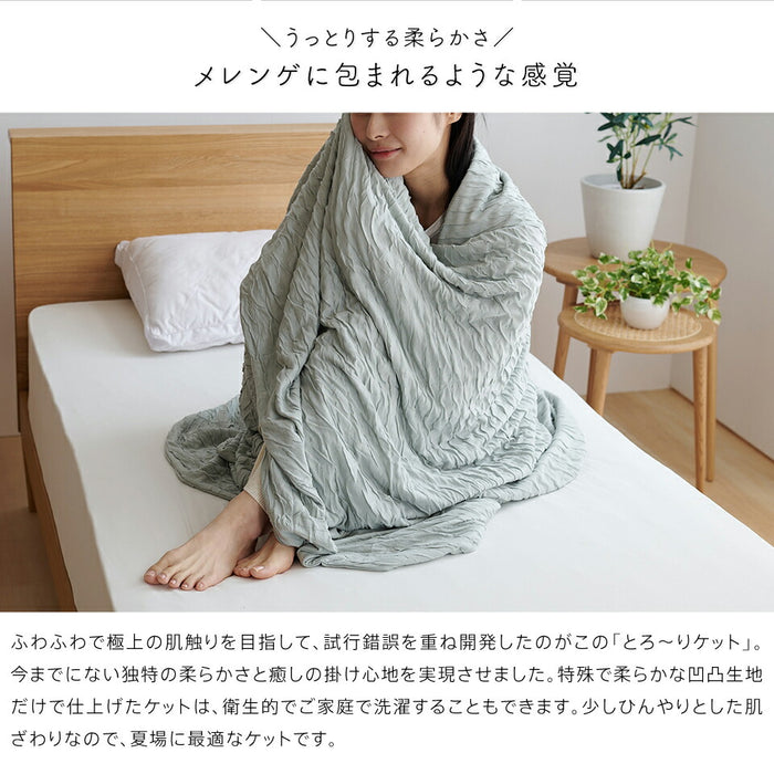 【一部予約】とろ〜りケット わたなしタイプ シングル 正規 とろける 夏用 マシュマロケット タオルケット や ガーゼケット をご検討の方に ケット レーヨンケット 洗える とろーりケット とろとろケット とろりケット ギフト