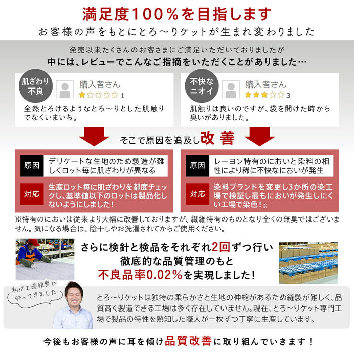 【一部予約】とろ〜りケット わたなしタイプ シングル 正規 とろける 夏用 マシュマロケット タオルケット や ガーゼケット をご検討の方に ケット レーヨンケット 洗える とろーりケット とろとろケット とろりケット ギフト