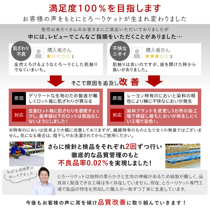とろ〜りケット わたなしタイプ シングル 正規 とろける 夏用 マシュマロケット タオルケット や ガーゼケット をご検討の方に ケット レーヨンケット 洗える とろーりケット とろとろケット とろりケット ギフト