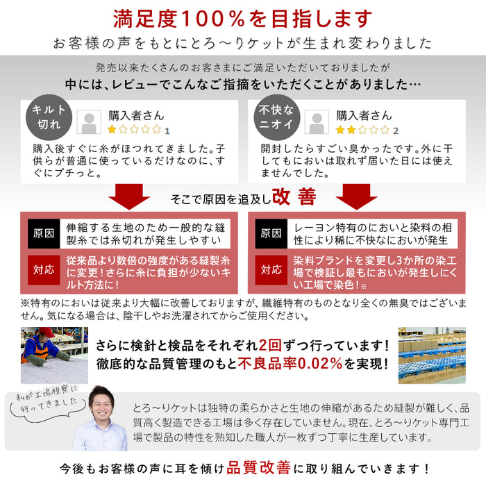 洗える肌掛け布団 とろ～りケット とろける 柔らか 春用 夏用 秋用 マシュマロケット ダウンケット 羽毛肌掛け布団 をご検討の方にも 肌掛け 肌布団 レーヨンケット キルトケット とろーりケット 父の日 ギフト