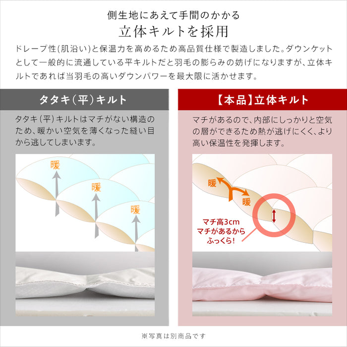 ダウン93％ 羽毛肌掛け布団 DP400 ダウンケット 洗える ウォッシャブル