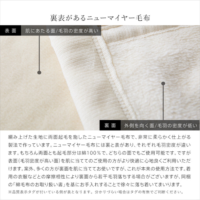 綿毛布 オーガニックコットン 西川 コットンブランケット 綿100