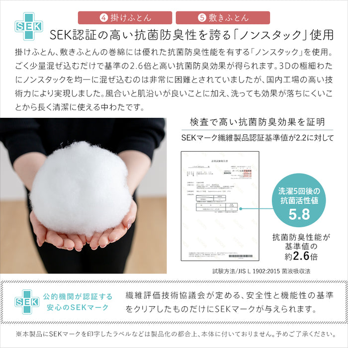 【新発売記念価格】とろ〜り ふとん6点セット シングル 掛け布団 敷き布団 まくら とろーりケット3点カバー のセット