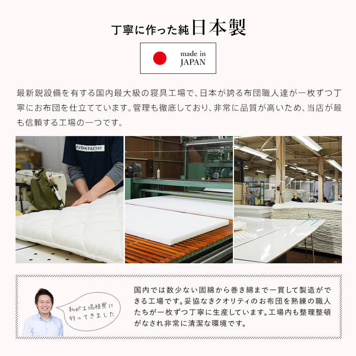 敷布団 シングル 羊毛混 ウール 四層 セミダブル ダブル 敷き布団 フランスウール プレミアムウール 天然の エアコン 軽い 軽量 羊毛敷布団 四層敷布団 4層 固綿 羊毛布団 羊毛 ウール混 日本製