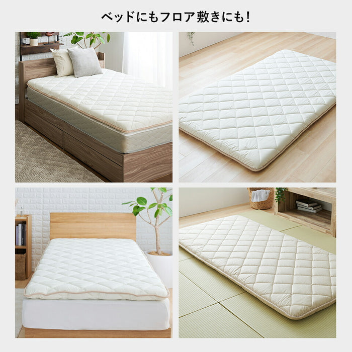 老舗専門店のガチ布団 敷布団 シングル セミダブル ダブル セミシングル 軽量 テイジン メガトップ(R)使用 高反発 抗菌防臭 防ダニ 中わた 三層構造 3層 敷き布団 敷きふとん 高耐久 国産 日本製