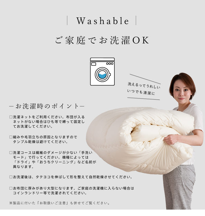 洗える清潔 掛け布団 ダクロン 掛け布団 インビスタ ダクロンFRESH フレッシュ 抗菌 綿100％生地 冬用 クオロフィル ファイバーフィル 掛けふとん 日本製