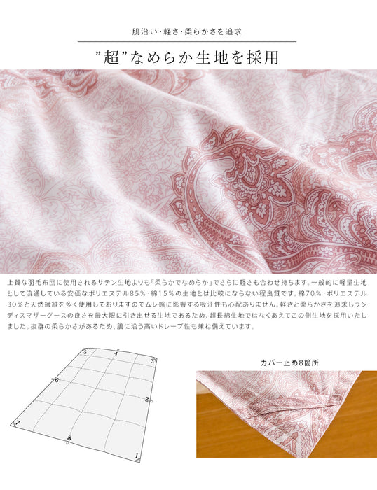 羽毛布団 二層式 ダブル ランディスマザーグース95％ マザーグース 480dp 柔らか軽量生地 二層キルト 暖かい 二層 ツインキルト 羽毛掛け布団 羽毛ふとん 日本製 プレミアムゴールドラベル