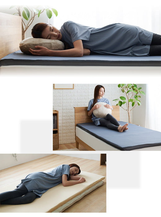 マットレストッパー テイジン V-Lap 使用 シングル 95x205cm 体圧分散 寝疲れしにくい 重ねるだけ 寝姿勢を整える 高通気 高弾力 軽量 軽い コシのある中芯 クッション性 底打ち感がない 敷布団 敷き布団 日本製