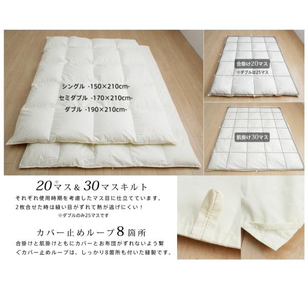 【値下げ】西川ゴアテックス2枚合わせ羽毛布団　マザーグース